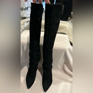 Charles by Charles David Leather Upper Heeled Knee High Boots 9M